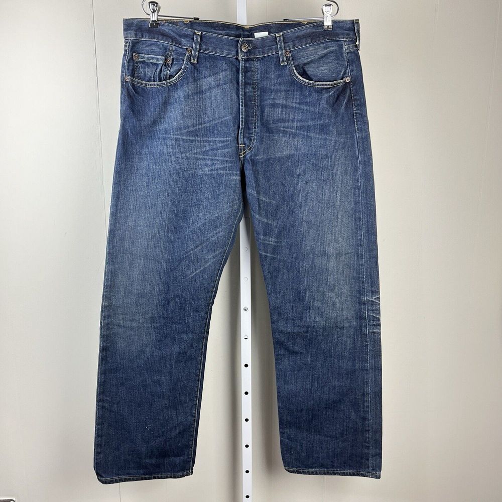 Levi's 501 Jeans Button Fly Dark Wash Denim 2006 Mens Size 40x30